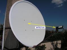 LB ofset 120 vzdialenost LNB bod