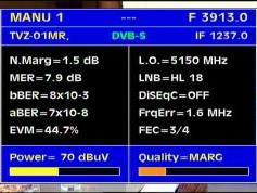 Arabsat 2B at 20.0 e- medium power beam-3 913 R TVM-Q data